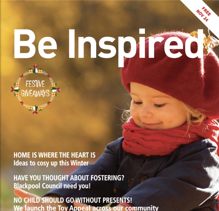 An Image of the front cover of Be Inspired Magazine.